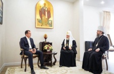 Святейший Патриарх Кирилл встретился с губернатором Краснодарского края и митрополитом Григорием