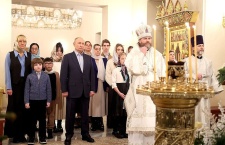 Владимир Путин поздравил всех граждан России c Рождеством Христовым