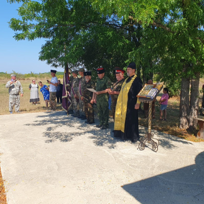 Казаки-добровольцы приняли казачью присягу перед отправкой в зону СВО