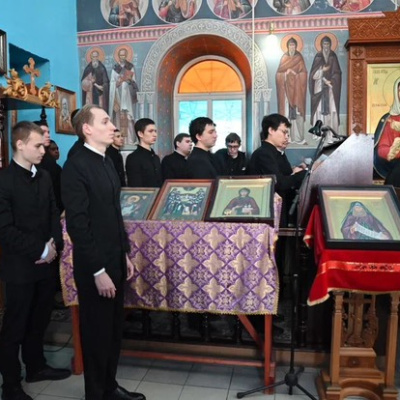 Руководство и студенты Екатеринодарской духовной семинарии посетили торжества в Свято-Михайло-Афонской Закубанской пустыни