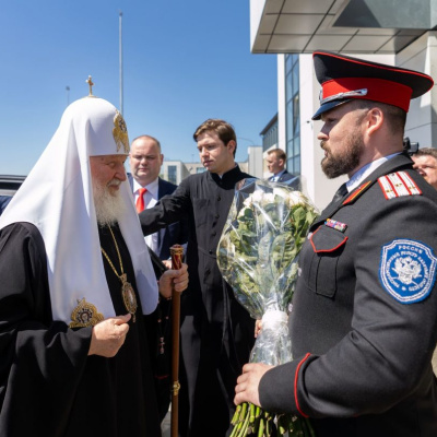 Святейший Патриарх Кирилл посетил Кубанский казачий кадетский корпус имени атамана И.В. Безуглого в станице Динской