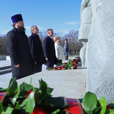 Протоиерей Димитрий Руднев принял участие в мероприятии, посвященном 83-ю годовщине освобождения города от немецко-фашистских захватчиков