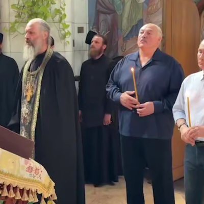 Путин и Лукашенко приняли участие в молебне на Валааме