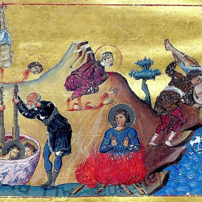 13 февраля - Святые мученики Викторин, Виктор, Никифор, Клавдий, Диодор, Серапион и Папий