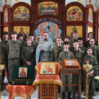 Священнослужители храма Святой Троицы станицы Динской продолжают духовное окормление воспитанников центра «Патриот»