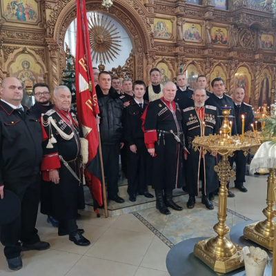В храме Покрова Пресвятой Богородицы состоялась церемония принятия присяги новыми казаками