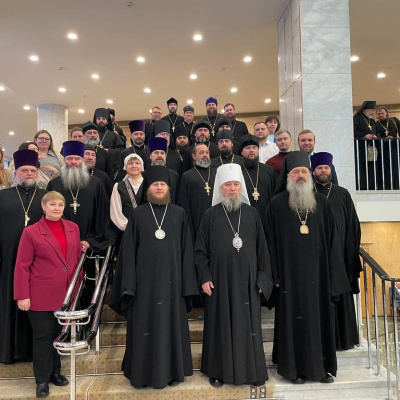 Делегация Кубанской митрополии под руководством митрополита Василия приняла участие в пленарном заседании Рождественских чтений