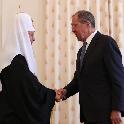 Патриарх Кирилл наградил Сергея Лаврова орденом Александра Невского I степени