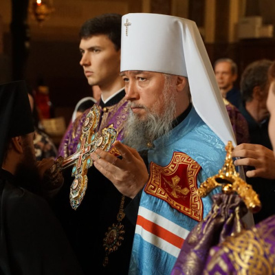Митрополит Василий совершил Божественную литургию в Свято-Екатерининском кафедральном соборе города Краснодара