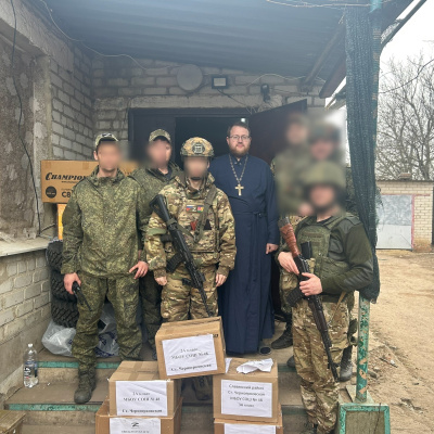 Прихожане храма в честь Спаса Нерукотворного ст. Черноерковская доставили гуманитарную помощь воинам из Краснодарского края в зону проведения СВО