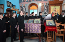 Руководство и студенты Екатеринодарской духовной семинарии посетили торжества в Свято-Михайло-Афонской Закубанской пустыни