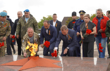В Крымске состоялась торжественная церемония возложения цветов, посвященная Дню освобождения Краснодарского края от немецко-фашистских захватчиков