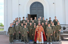 В центре военно-патриотического воспитания «Патриот» вновь прошли встречи с клириками храма Святой Троицы станицы Динской