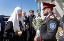 Святейший Патриарх Кирилл посетил Кубанский казачий кадетский корпус имени атамана И.В. Безуглого в станице Динской
