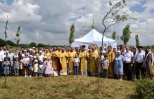 В новом парке Краснодара, названном в честь митрополита Исидора, состоялась первая Литургия