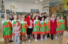 В храме Вознесения Господня прошло детское мероприятие, посвящённое светлому празднику Воскресения Христова