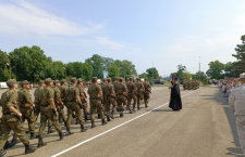 В день принятия присяги священнослужитель посетил воинскую часть в городе Славянске-на-Кубани