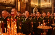 Состоялся благодарственный молебен для выпускников Военного университета имени князя Александра Невского