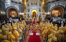 Митрополит Екатеринодарский и Кубанский Василий сослужил Святейшему Патриарху в Храме Христа Спасителя
