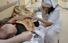 Очередная смена сестер милосердия вернулась из военного госпиталя Ростова-на-Дону