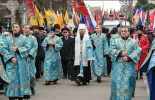 В Краснодаре прошел крестный ход в поддержку защитников нашего Отечества