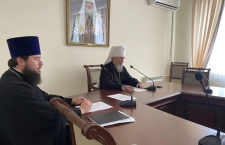 В конференц-зале Екатеринодарской епархии состоялось заседание Архиерейского совета Кубанской митрополии